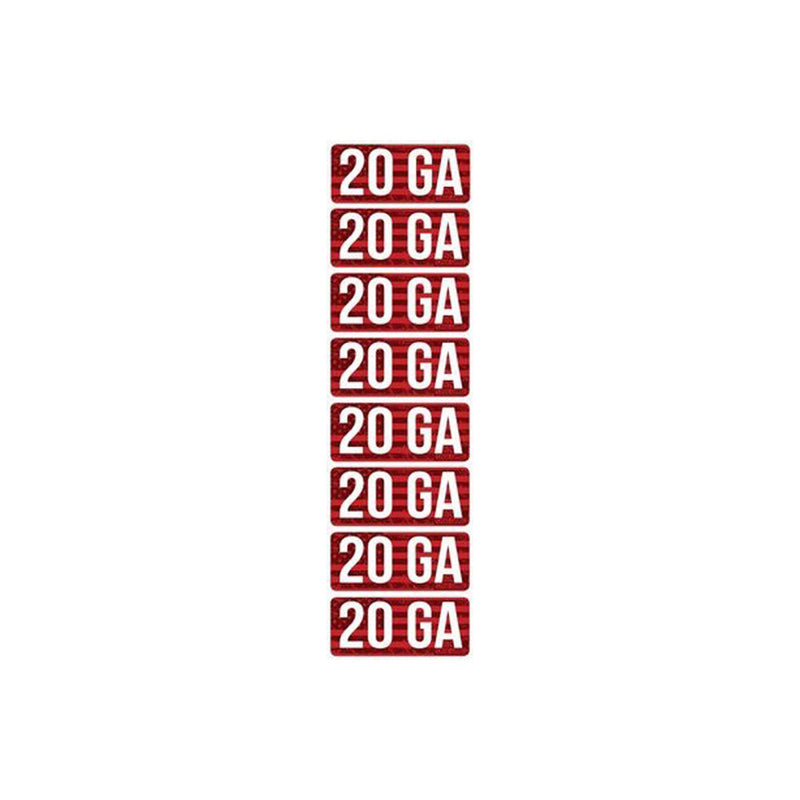 AMMO CALIBER LABELS - 20 GA.