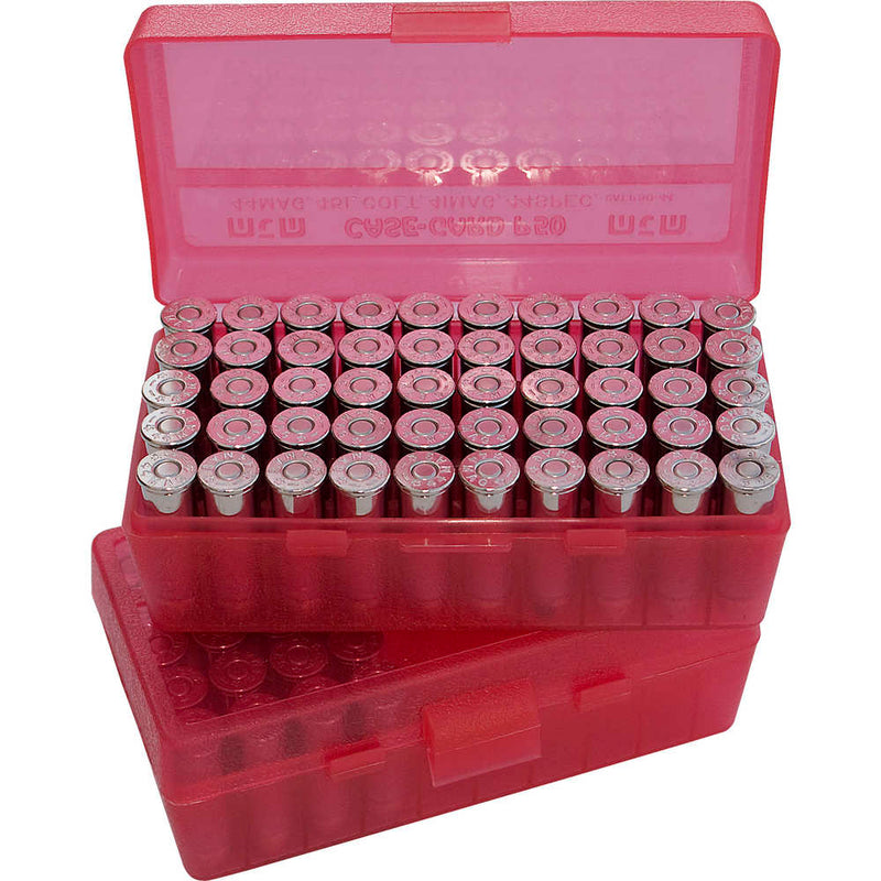 P50 MED HNDGN AMMO BOX 50RD - CLR RED