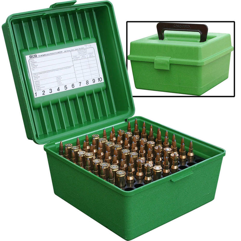 DLX RIFLE AMMO CASE 100RD - GREEN