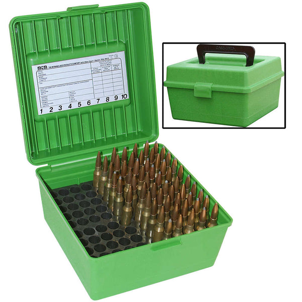 DLX MAG RIFLE AMMO CASE 100RD - GREEN