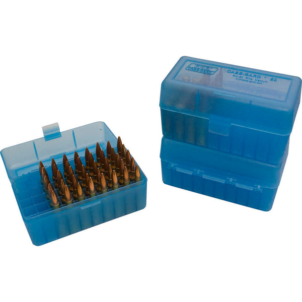 50 SER LGE RIFLE AMM BOX 50RD - CLR BLUE