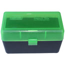 AMMO BOX 50RD FLIP TOP 375 CLR GRN/BLK