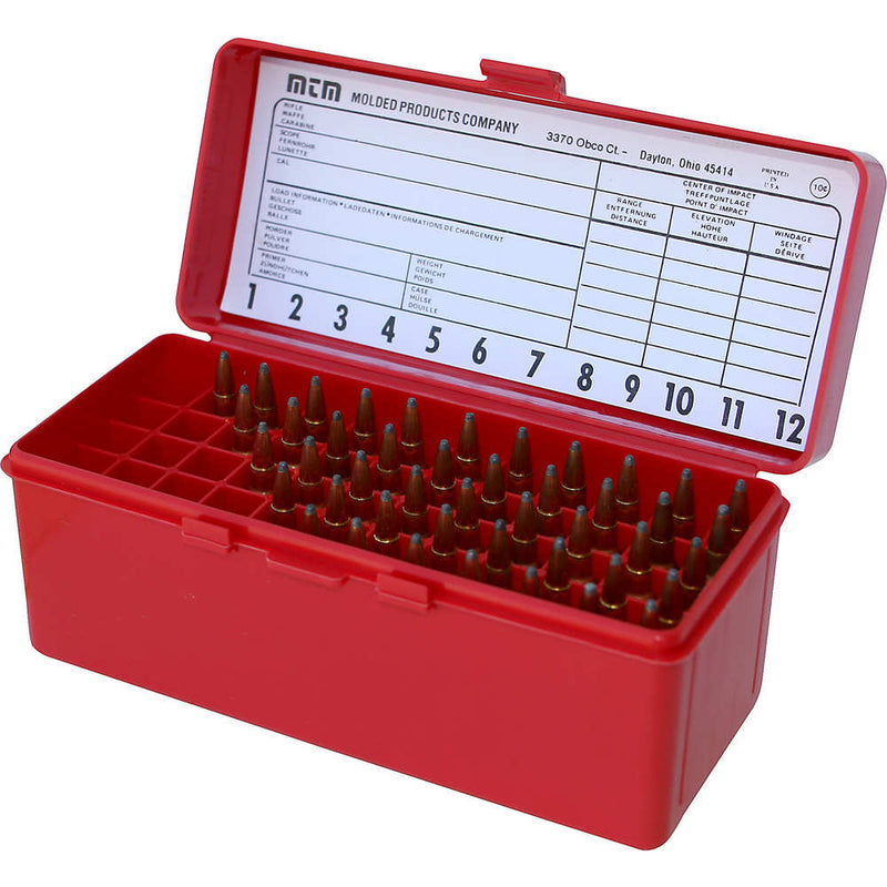 60 SER MED RIFLE AMMO BOX 60RD - RED