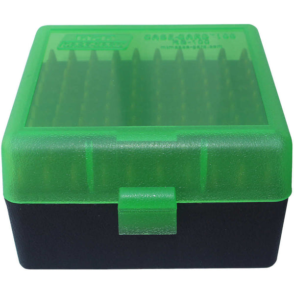 AMMO BOX 100RD FLIP TOP 223/204 GRN/BLK
