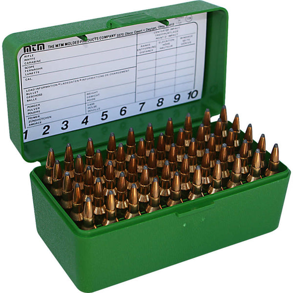50 SER SML RIFLE AMMO BOX 50RD - GREEN