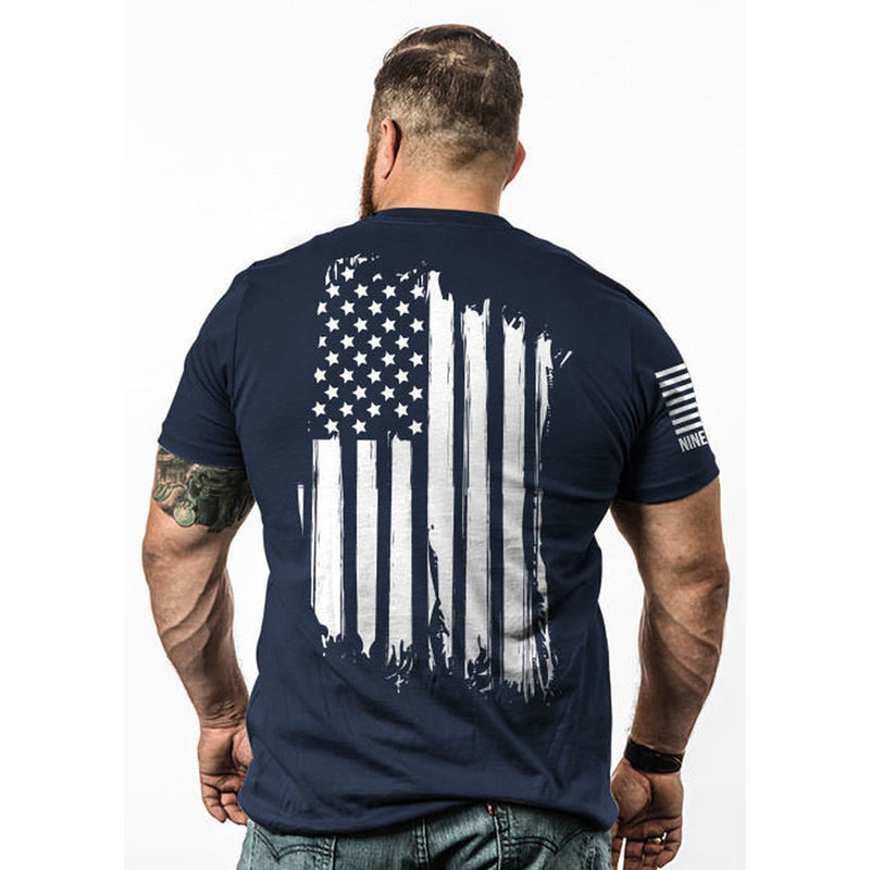 AMERICA-TSHIRT NAVY LARGE