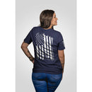 WMENS AMERICA RELAXED FIT TSHIRT NAVY XL