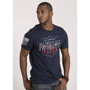 MENS TSHIRT RELENTLESSLY PATRIOTIC NVY S