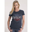 WMNSTSHIRT RELENTLESSLYPATRIOTIC NVY 2XL