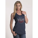WMNS RELENTLESSLY PATRIOTIC TANK NVY 2XL