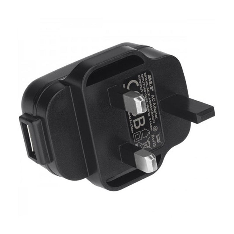 FEM USB TO MALE UK AC PWR PLG ADP