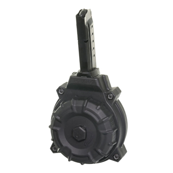 SW SHIELD 9MM 50RD DRUM BLACK POLYMER