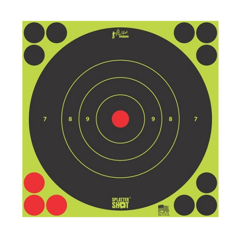 12IN GREEN BULLS EYE TARGET 12 PK BAG