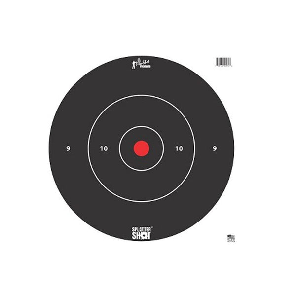 12IN WHITE BULLS EYE TARGET 5 PK BAG