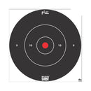 12IN WHITE BULLS EYE TARGET 5 PK BAG