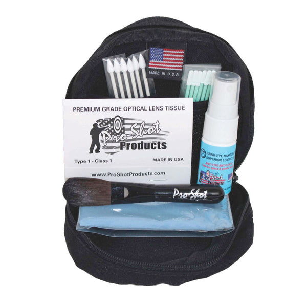 LENS CLEANING KIT IN TACTICAL POUCH