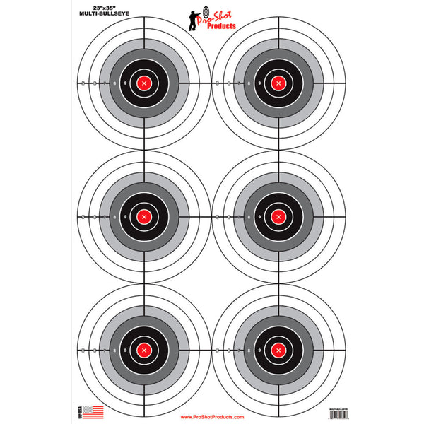 23INX35IN HEAVYPAPER TARGET 6PK MLTBLSYE