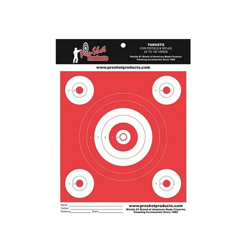 6IN BULLSEYE 4PK 2IN BULLS GLO ORG 100CT