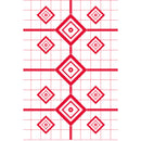 23X35 200YARD RIFLE SIGHT TARGET 5PK RED