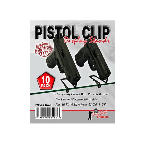 PISTOL CLIP FRONG GLASS DISPLAY 10 PK