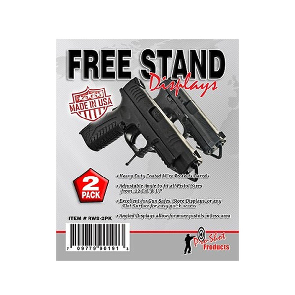 FREE STAND PISTOL DISPLAY 2 PK