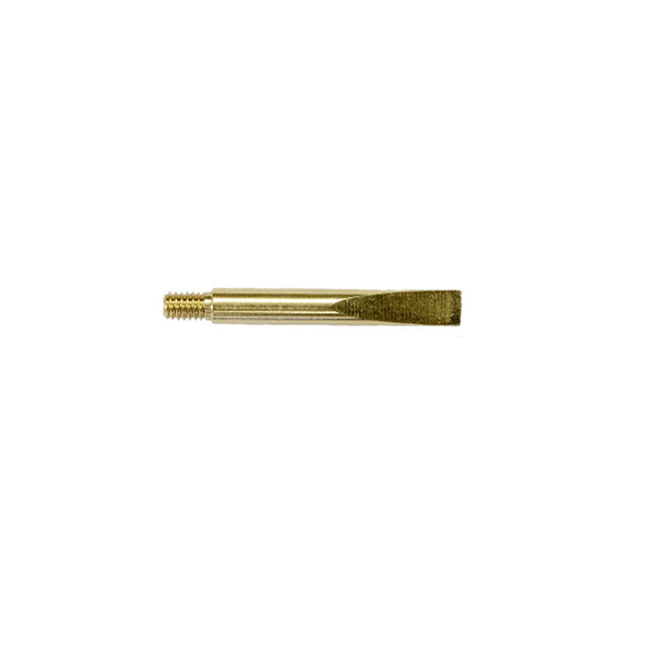 SMALL BRASS SCRAPER WITH 8-32 THREADS