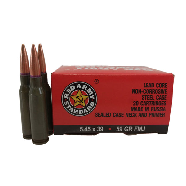 5.45X39 59GR LC FMJ LQ STL SEAL 20/BX