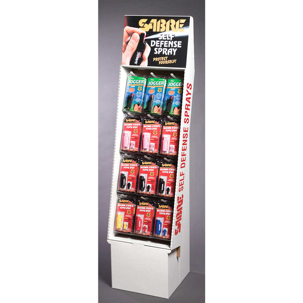 FLOOR DISPLAY SABRE DEFENSE SPRAY 48PC