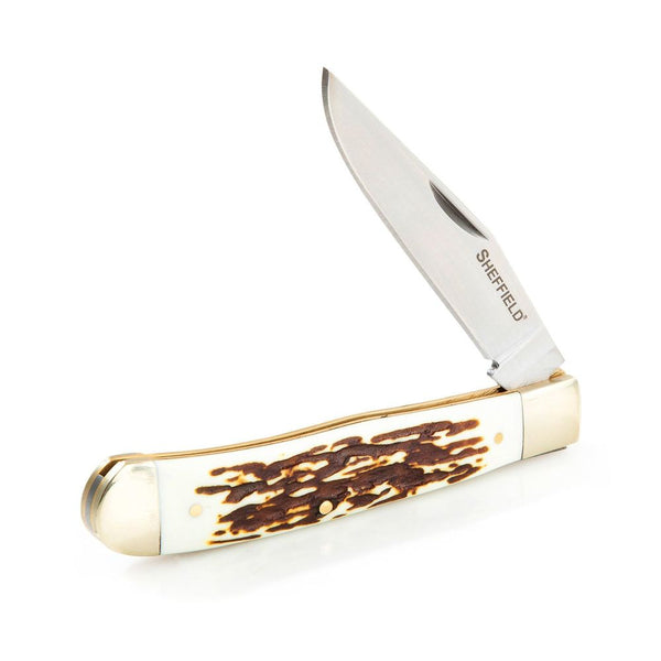 STAG TRAPPER 3.15IN CLIP PT FLD KNIFE