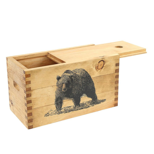 STANDARD PINE CRAFT BOX BEAR USA MADE