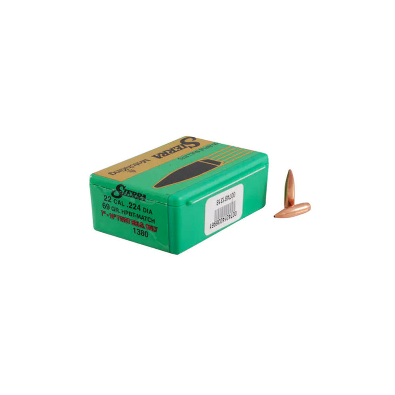 RIFLE BULLETS 69GR HPBTMATCH 500RD/BX