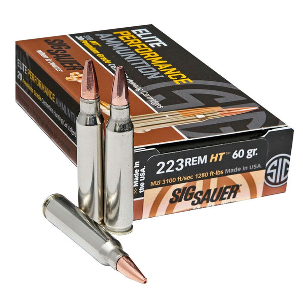 AMMO ELT HNT 223 REM 60GR HT 20/BX 10/CS