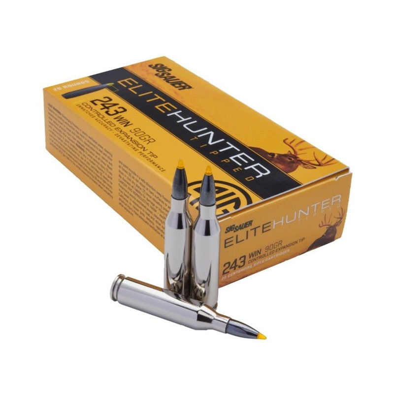 AMMO ELT HNT 243 WIN 90GR TIPPED 20/BX