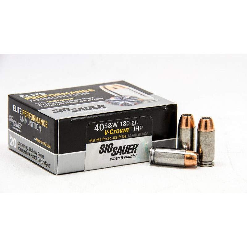 AMMO V-CROWN ELT 40SW 180GR 20/BX 200/CS