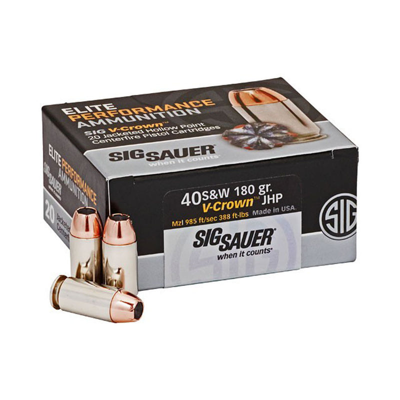 AMMO 5V-CROWN ELT 40SW 180GR JHP 50/BX