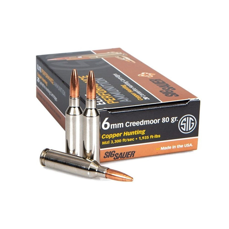 AMMO 6MM CREED 80GR ELT CPR HNT 20/BX