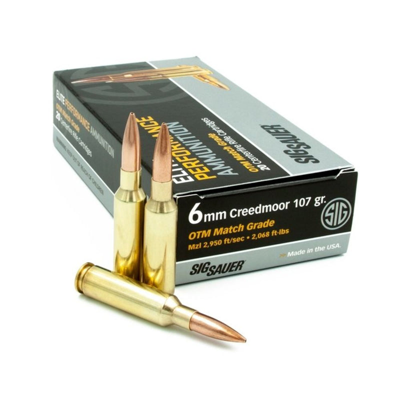 AMMO 6MM CREED 107GR ELT MTC GRD 20/BX