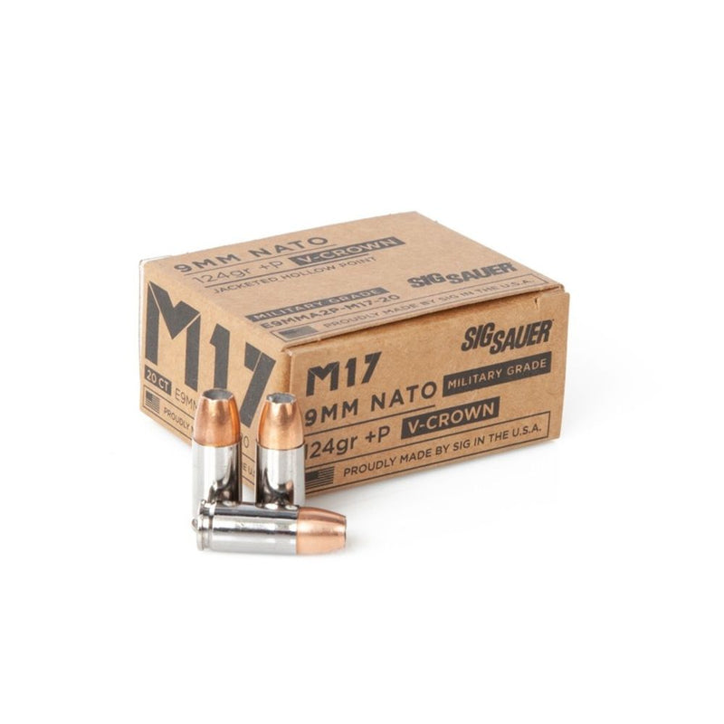 AMMO ELT VCRWN 9MM P 124GR M17 JHP 20/BX