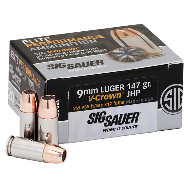 AMMO 9MM 147GR ELITE BALL FMJ