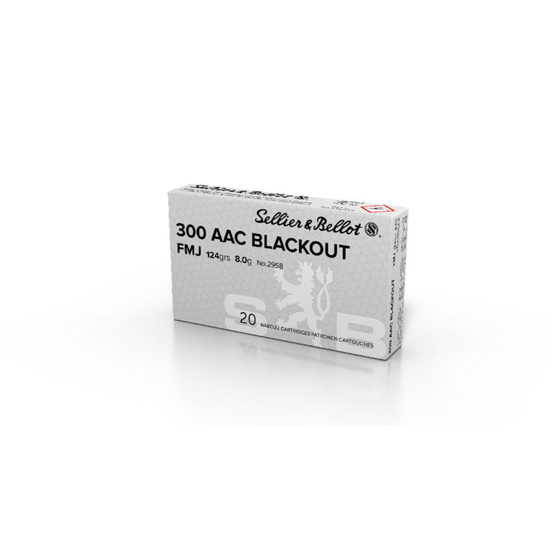 RIFLE 300 BLACKOUT 124GR FMJ 20RD/BX