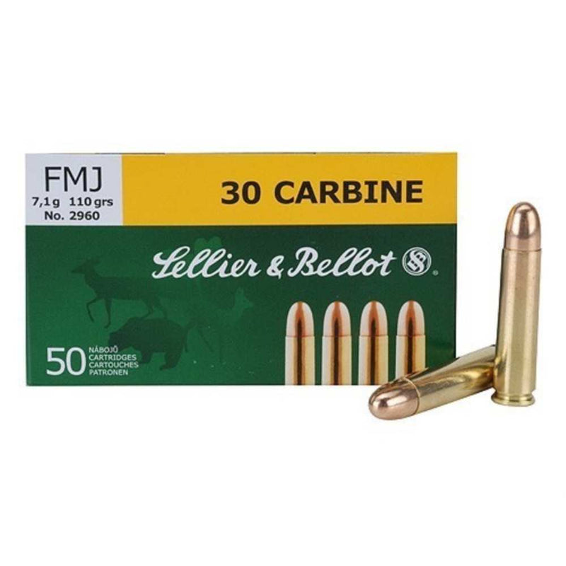 RIFLE 30 CARBINE 110GR FMJ 50RD/BX