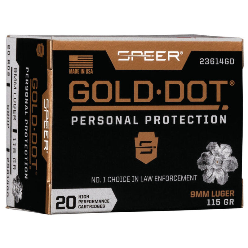 GOLD DOT 9MM LUG 115GR HP 20/BX