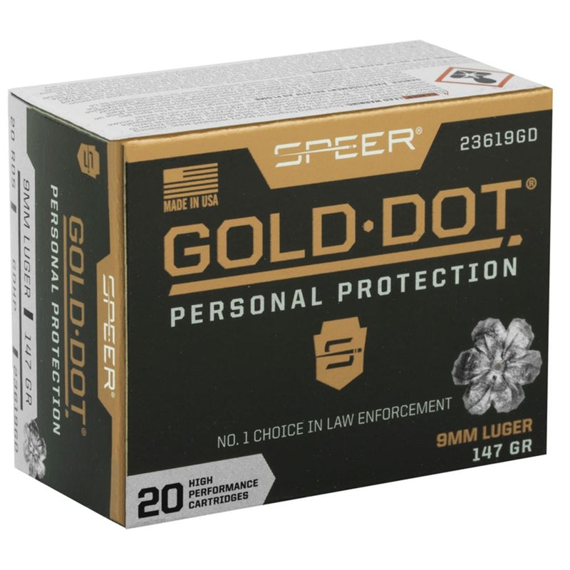 GOLD DOT 9MM LUG 147GR HP 20/BX