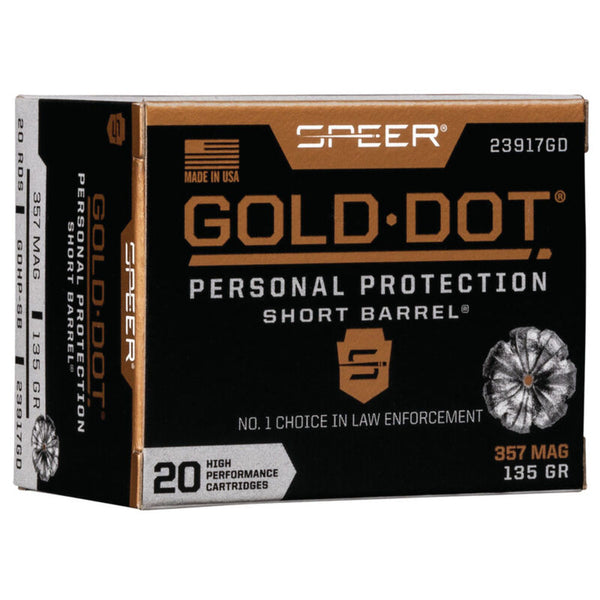 GOLD DOT 357 MAG SHORT 135GR HP 20/BX