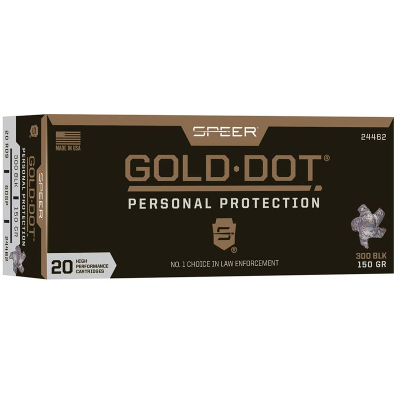 SPEER GOLD DOT 300 BLKOUT 150GR 20/BX