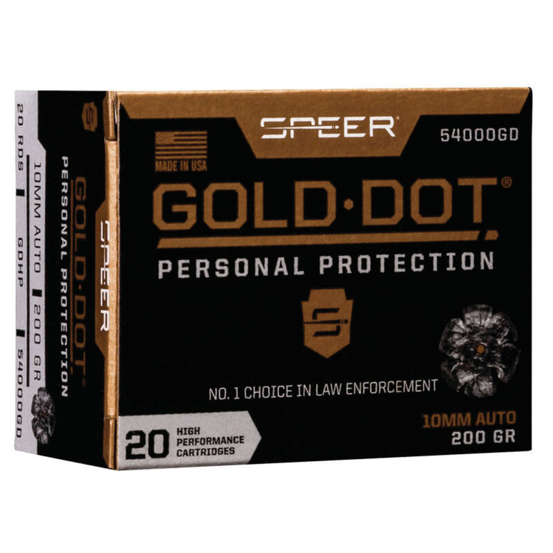 GOLD DOT RIF 10MM HP AMMO 200GR HP 20/BX