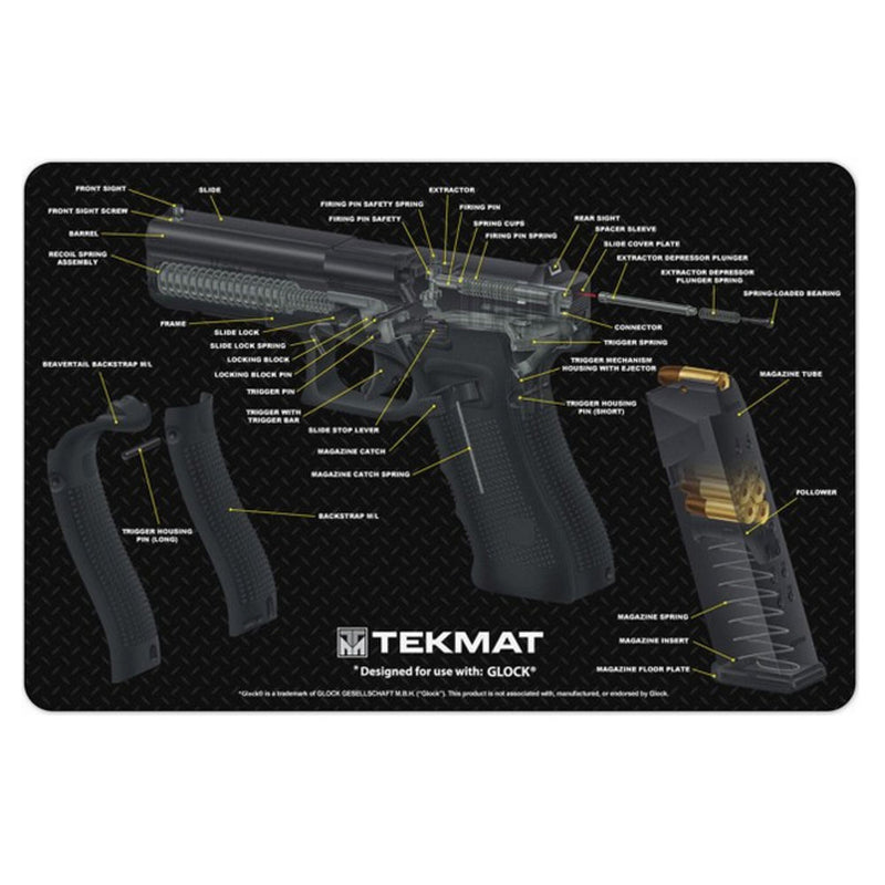 TEKMAT GLOCK CUT AWAY - 11X17