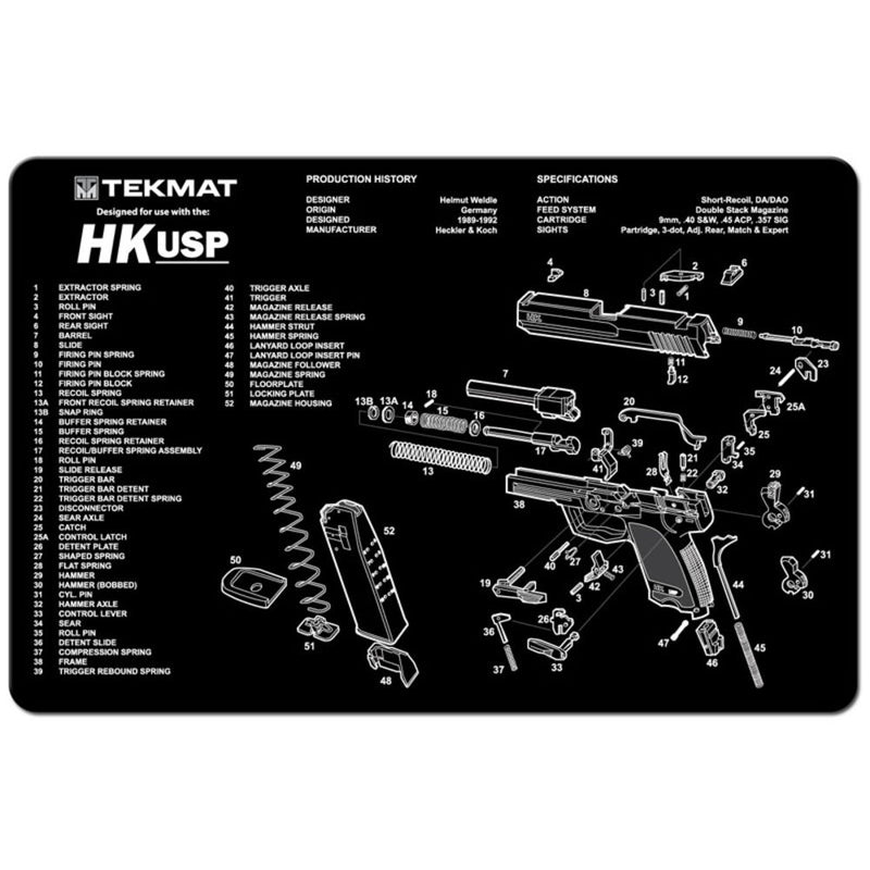 TEKMAT H&K USP - 11X17IN