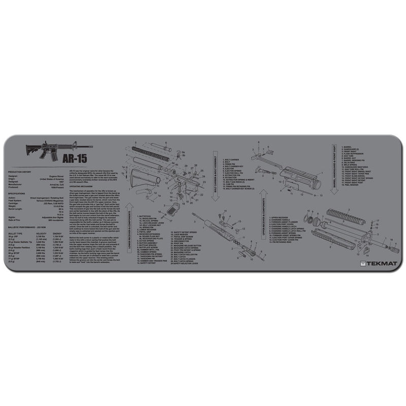 TEKMAT AR15 GREY - 12X36IN