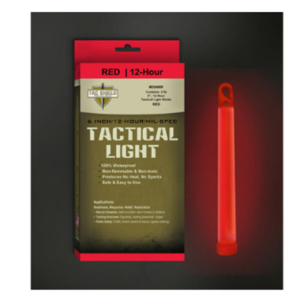 TAC 12 HR LIGHT STICK RED 6 IN 10 PK